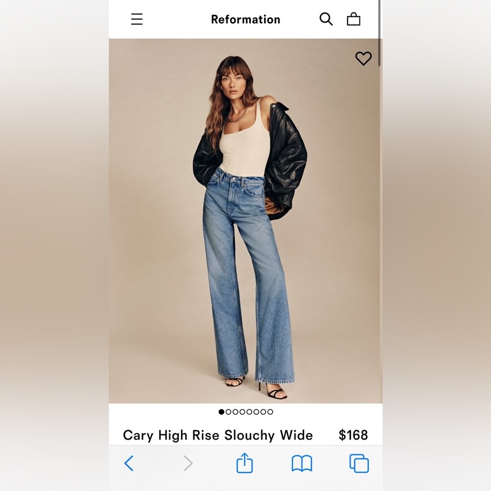 NWT Reformation Cary jeans - Galway size 29